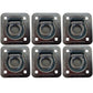 Pack of 6 Truck Trailer Ring Tie down 6,000 lb. Capacity Recessed D-Rings