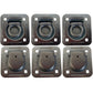 Pack of 6 Truck Trailer Ring Tie down 6,000 lb. Capacity Recessed D-Rings
