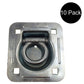 10 pk Flush Mount Recessed Ring Trailer Cargo Tie Down Control D-Rings 6000 lbs.