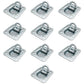 10 pk Flush Mount Recessed Ring Trailer Cargo Tie Down Control D-Rings 6000 lbs.