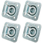 4 Recessed D-Rings for Van Cargo Container Truck Trailer Tie Down Anchor Point