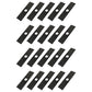 72950-92100 Qty 20: 8" x 2" x 0.125" x 1" Edger Blade Fits Shindaiwa
