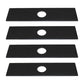 601000749 Qty 4: 8" x 2" x 0.125" x 1" Edger Blade  Fits Husqvarna