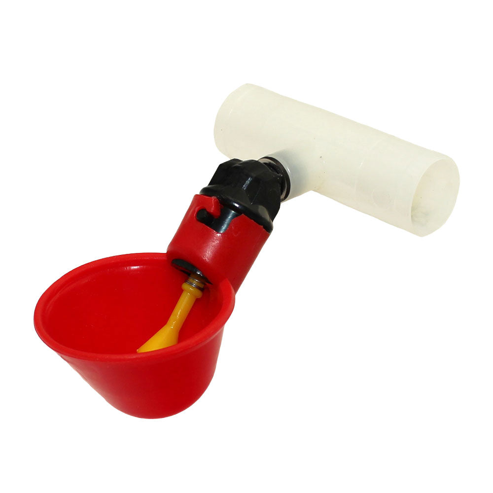 Automatic Drinker Cup w/ PVC Fitting Fits Universal Products