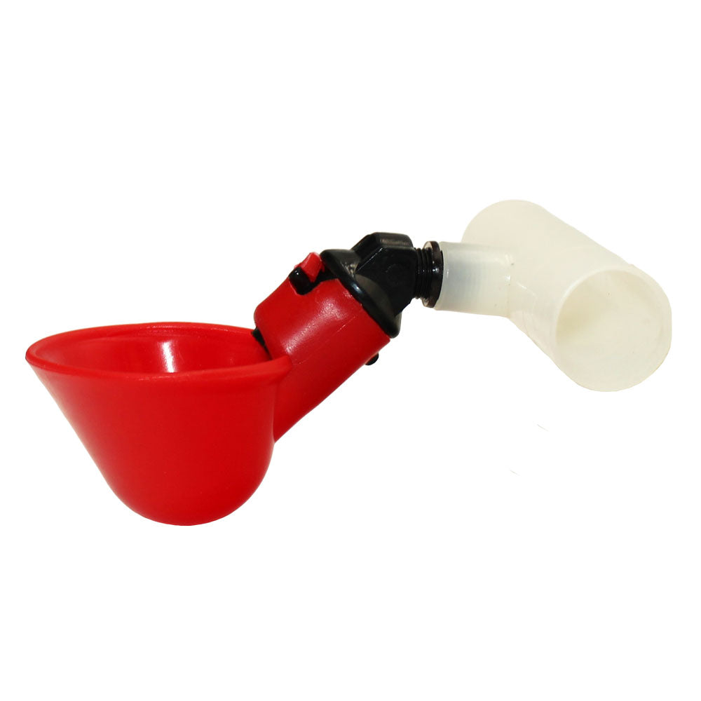Automatic Drinker Cup w/ PVC Fitting Fits Universal Products