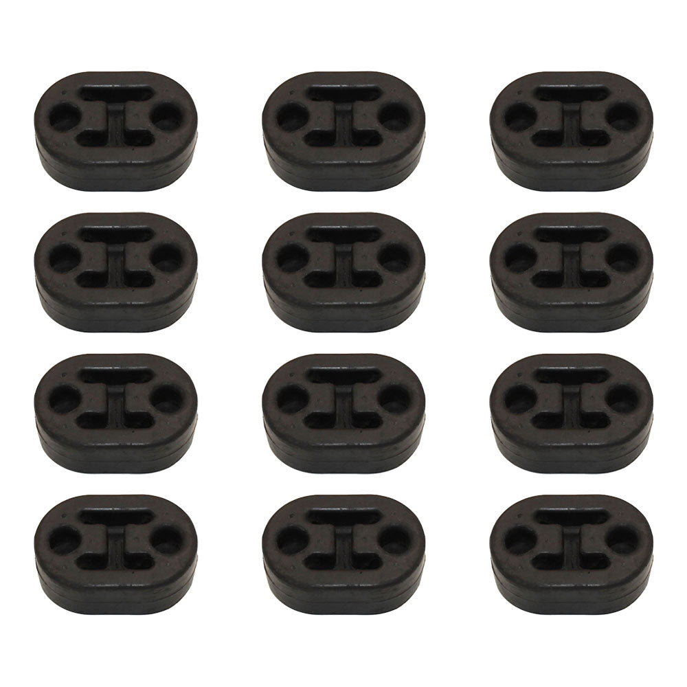 100400 Qty 12: Rubber Exhaust Insulator Fits Universal Products