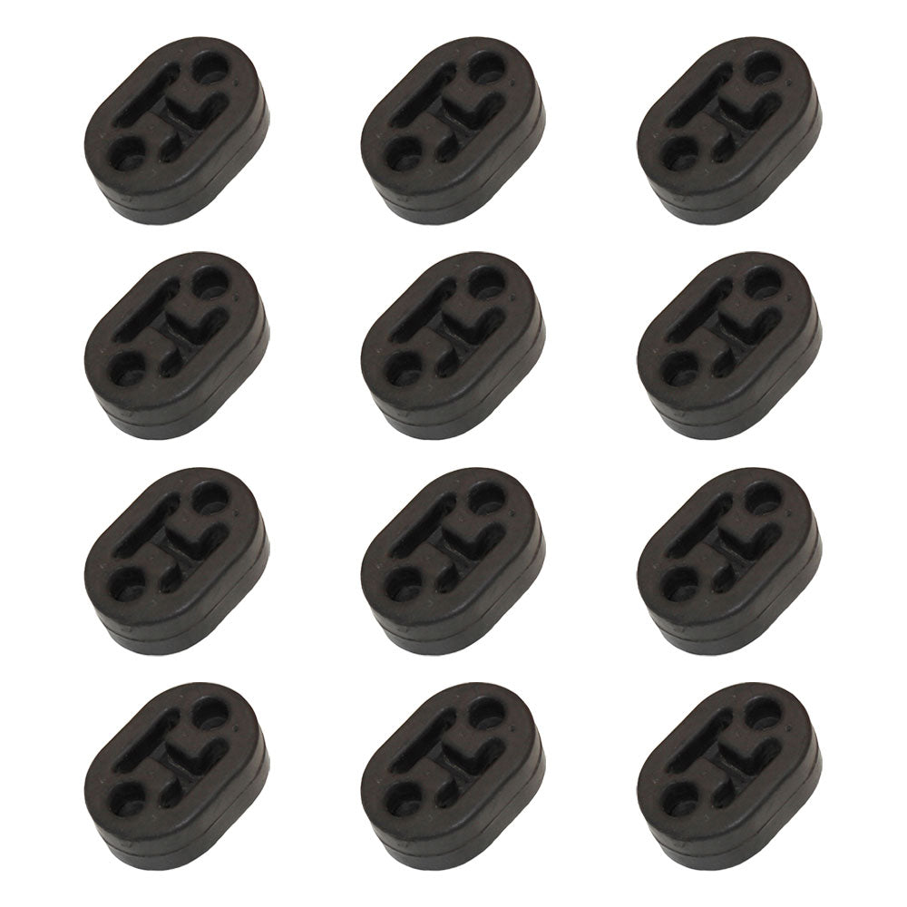 100400 Qty 12: Rubber Exhaust Insulator Fits Universal Products