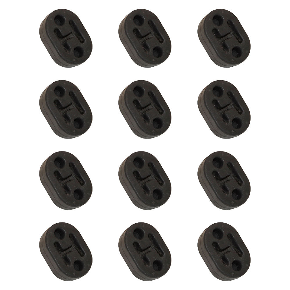 100400 Qty 12: Rubber Exhaust Insulator Fits Universal Products