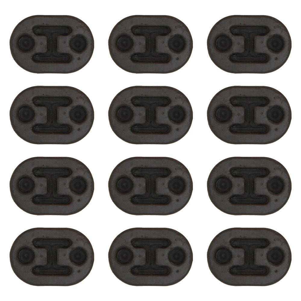 100400 Qty 12: Rubber Exhaust Insulator Fits Universal Products