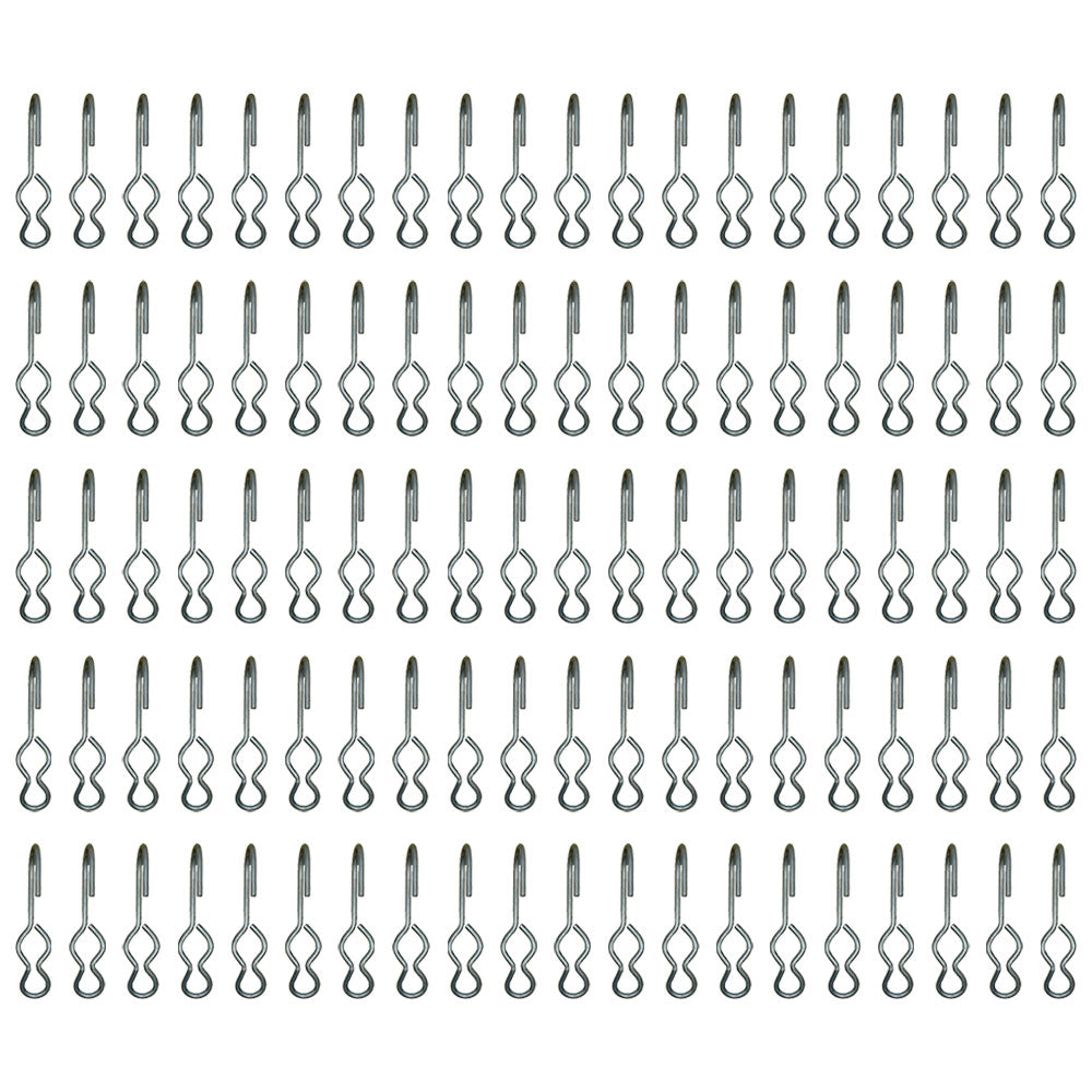 100 SJ Hook Ends for 3/8"- 7/16" OD Bungee to Create Custom Length Tarp Straps