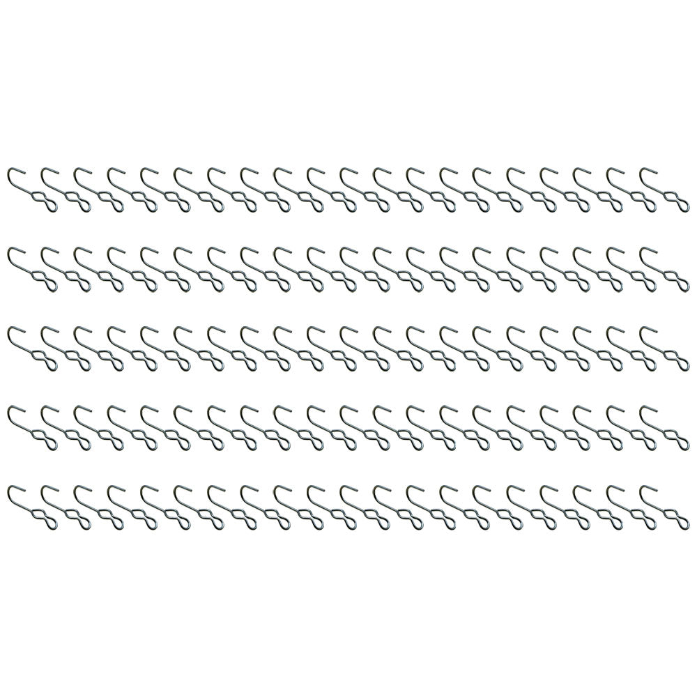 100 SJ Hook Ends for 3/8"- 7/16" OD Bungee to Create Custom Length Tarp Straps