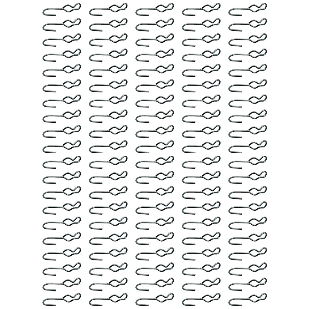 100 SJ Hook Ends for 3/8"- 7/16" OD Bungee to Create Custom Length Tarp Straps