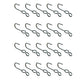 (20) SJ Hooks for Cargo Control Storage Rubber Rope Shock Cord Tarp Hook RRH-100