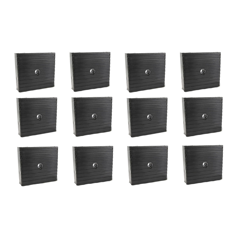 Qty 12: Anti-Vibration Pad (4x4x1) Fits Universal Products Replaces ISO1818