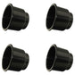 Qty 4: Black Plastic Cup Holder (Jumbo) Fits Universal Products