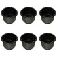 6 Pack- Black Two Tiered Plastic Drink Cup Can Holder Fits Boats RVs Pontoons