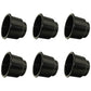 6 Pack- Black Two Tiered Plastic Drink Cup Can Holder Fits Boats RVs Pontoons