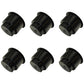 6 Pack- Black Two Tiered Plastic Drink Cup Can Holder Fits Boats RVs Pontoons