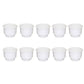 Qty 10: White Plastic Cup Holder w/ Drain Hole Fits Universal Products