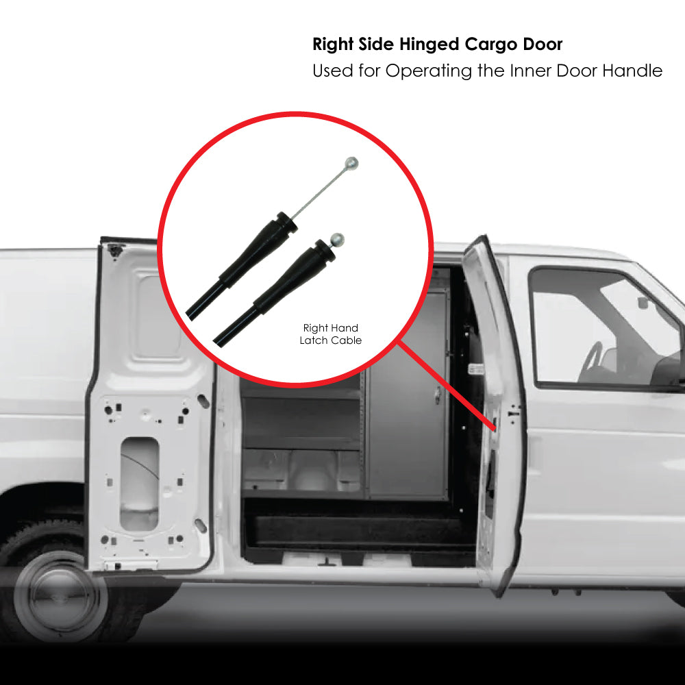One New Aftermarket Replacement Hinged Door Interior Handle Cable