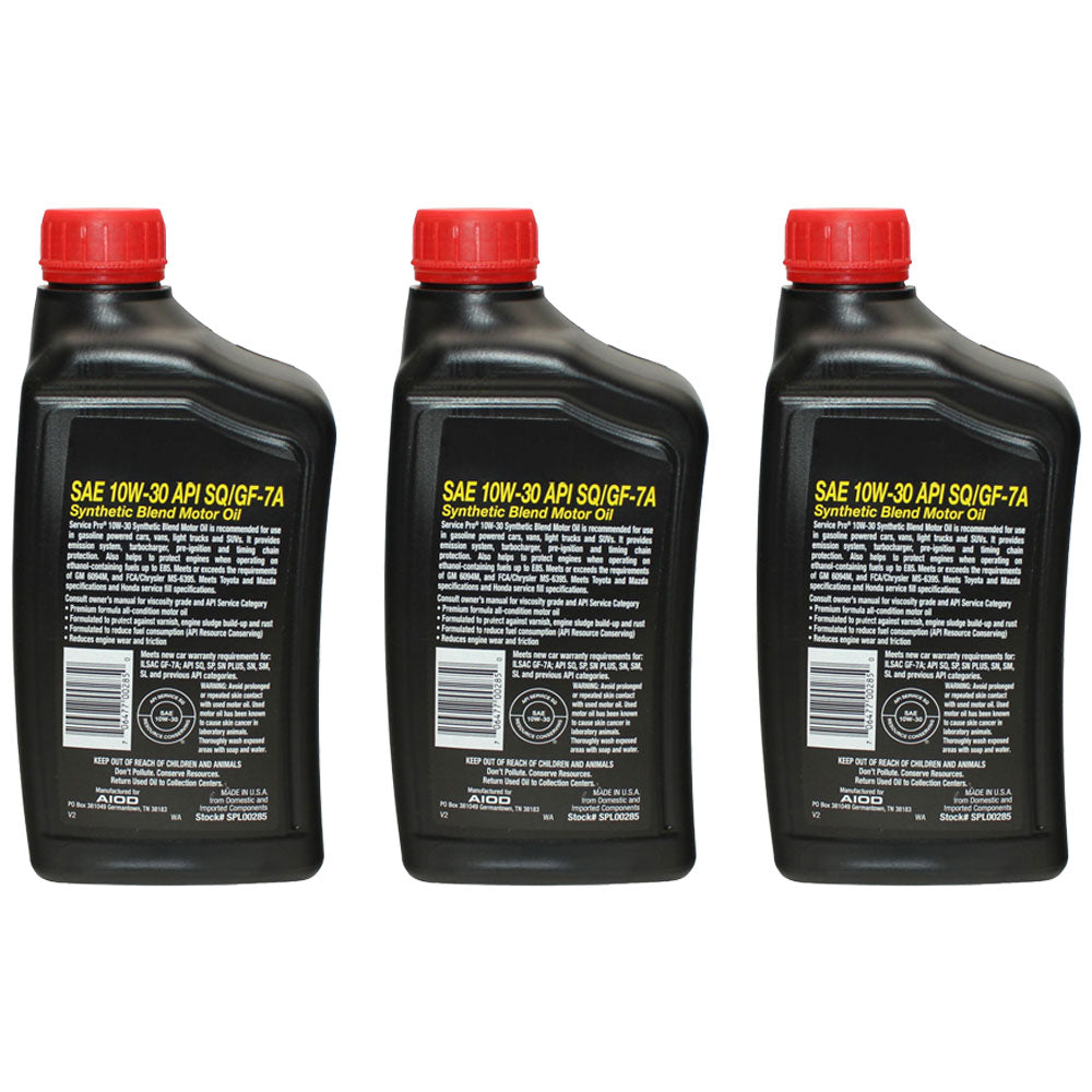Qty 3: Engine Oil Quart 
 Fits CRAFTSMAN Replaces 215308
