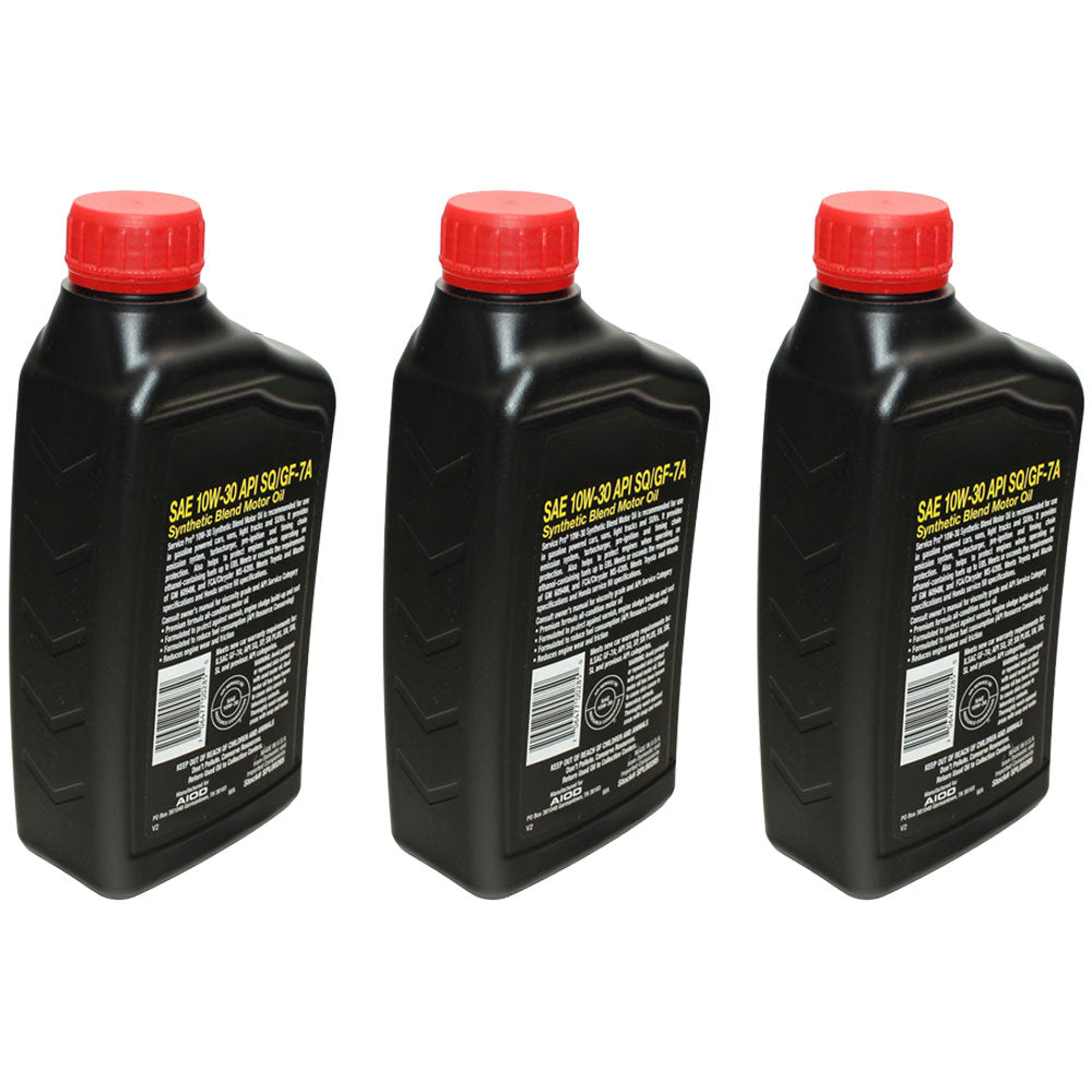 Qty 3: Engine Oil Quart 
 Fits Cub Cadet Replaces 490-000-C044