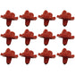 12 Pack Water Feeding Kit Horizontal Side Mount Waterer Chicken Drink Nipples