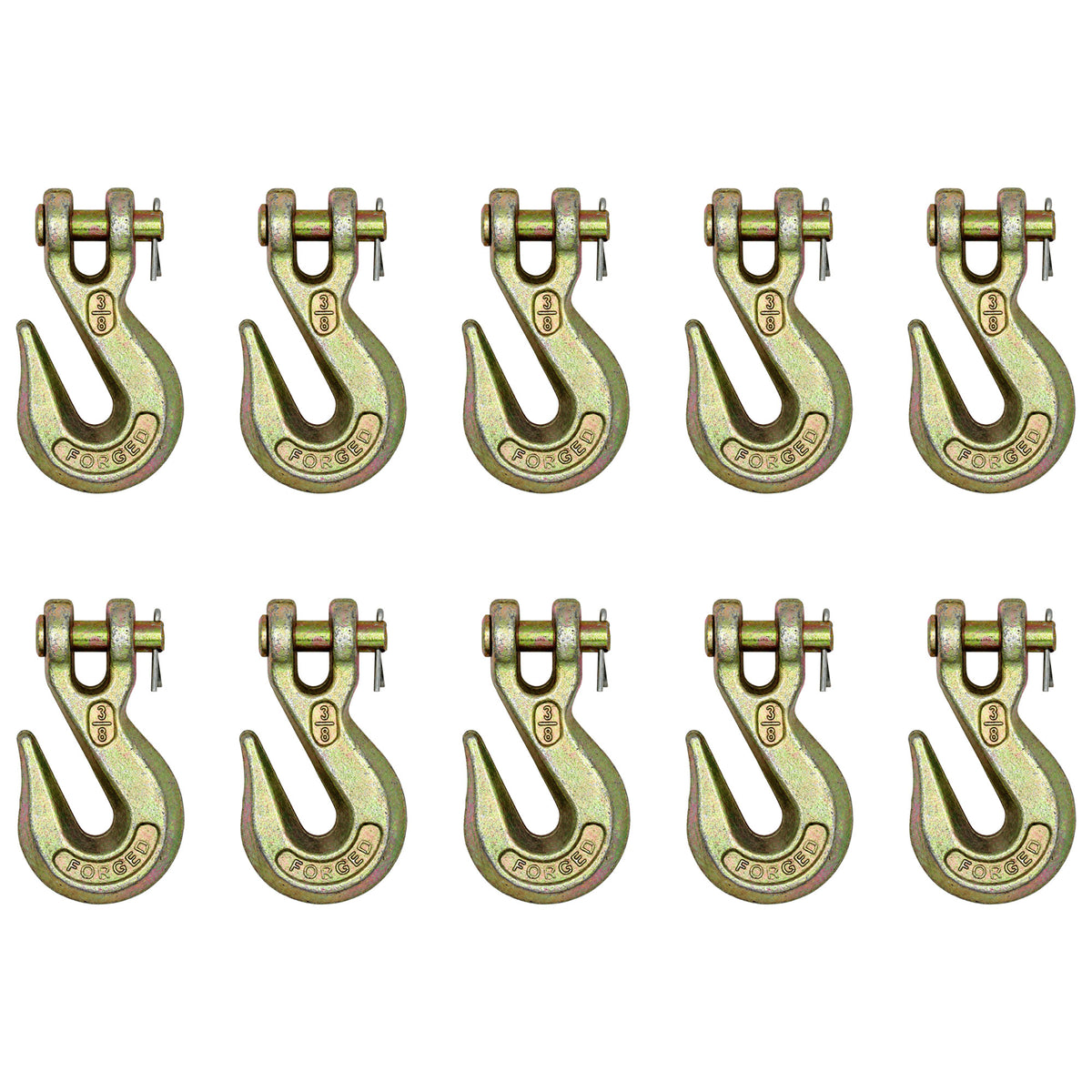 N/A Qty 10: Clevis Grab Hook Fits Universal Products Various