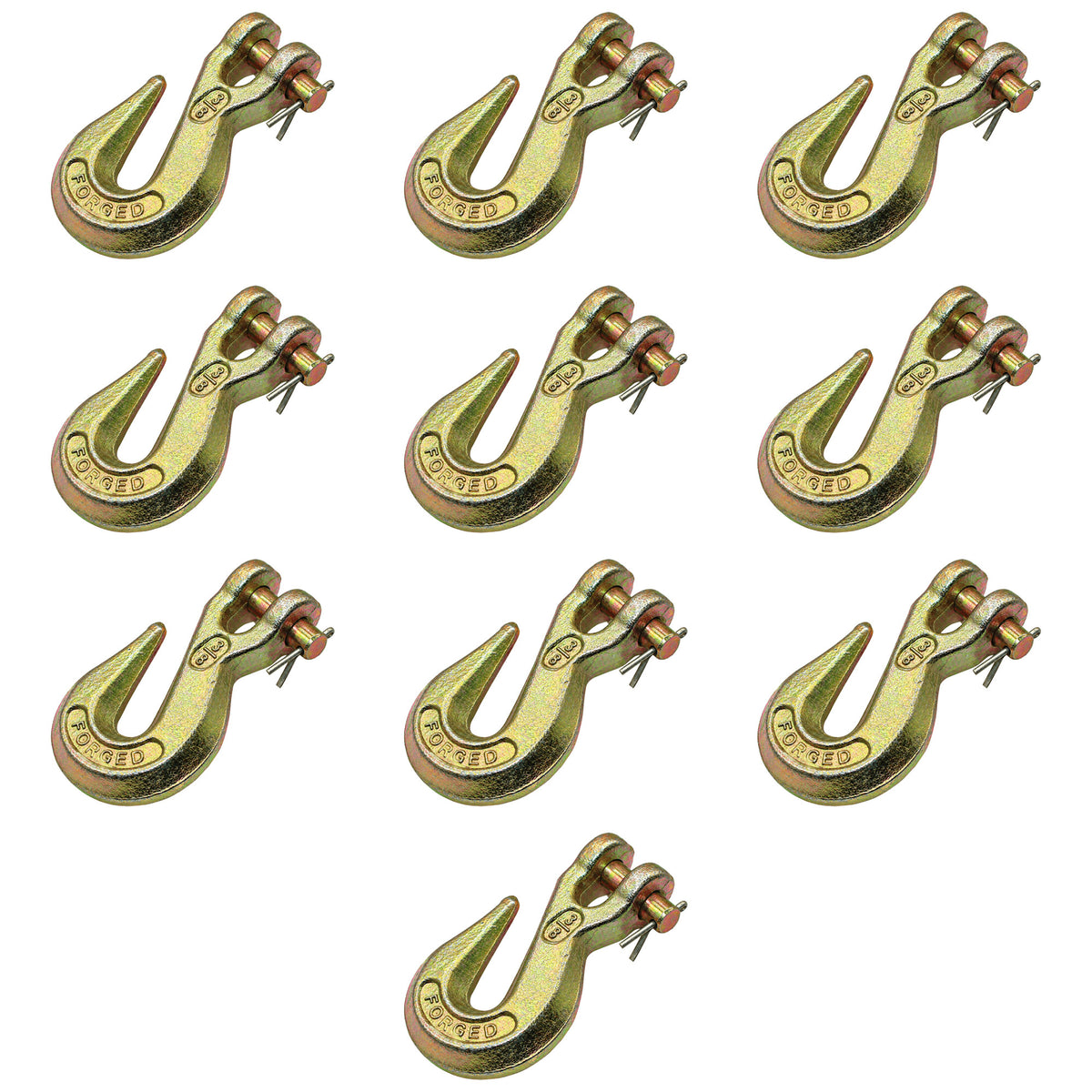 N/A Qty 10: Clevis Grab Hook Fits Universal Products Various