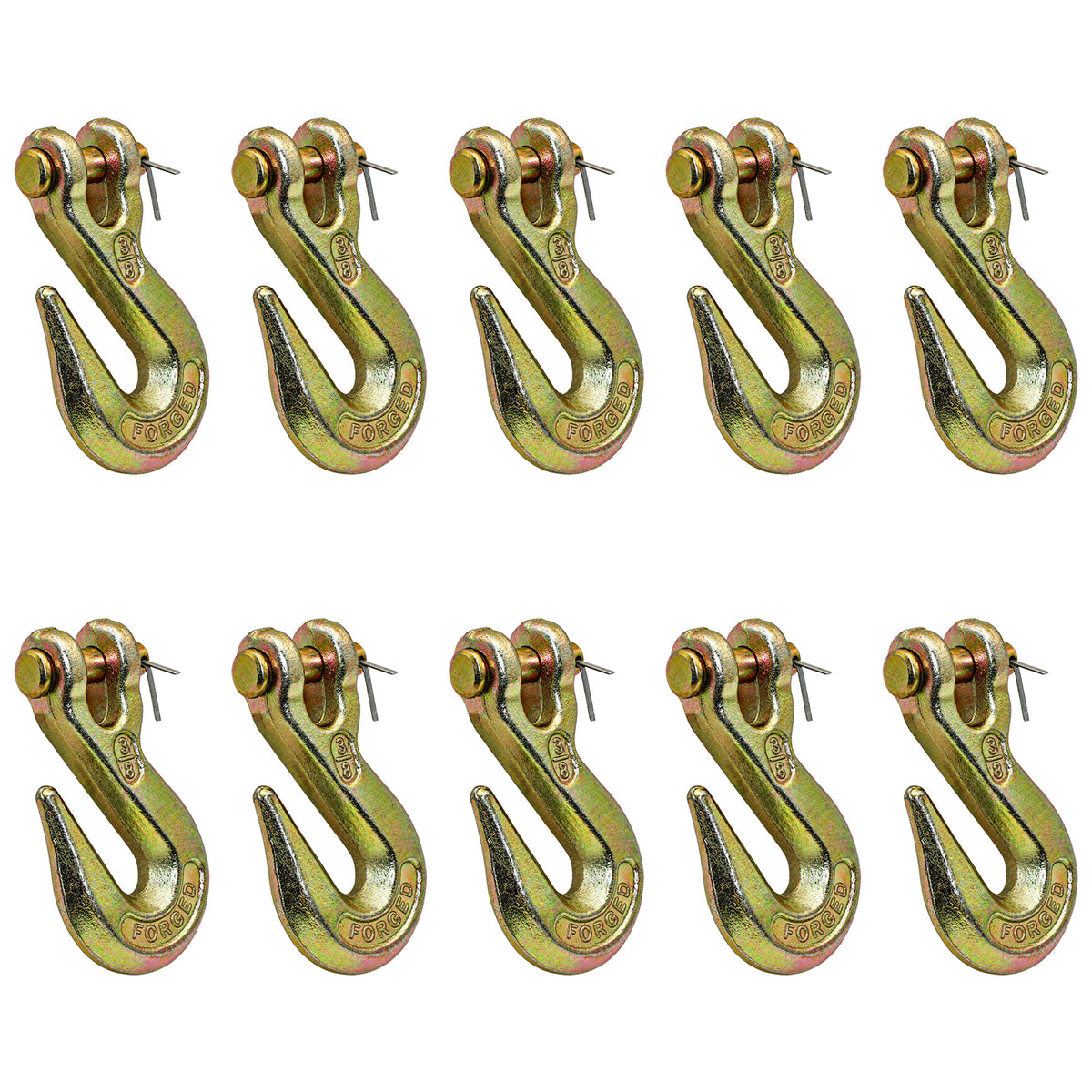 N/A Qty 10: Clevis Grab Hook Fits Universal Products Various