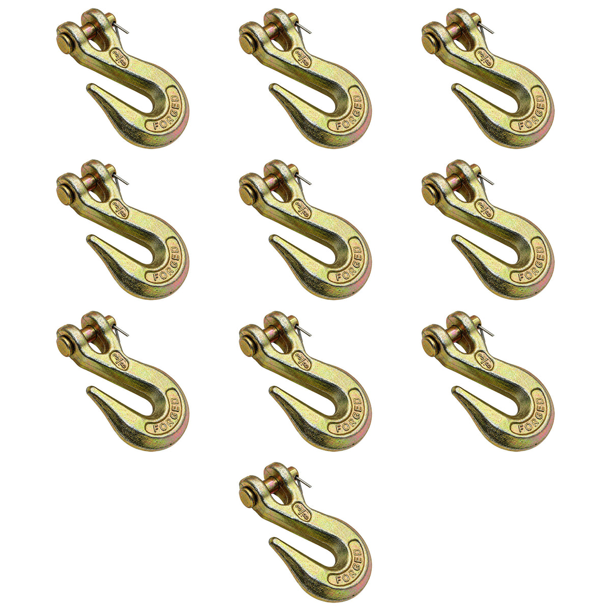 N/A Qty 10: Clevis Grab Hook Fits Universal Products Various