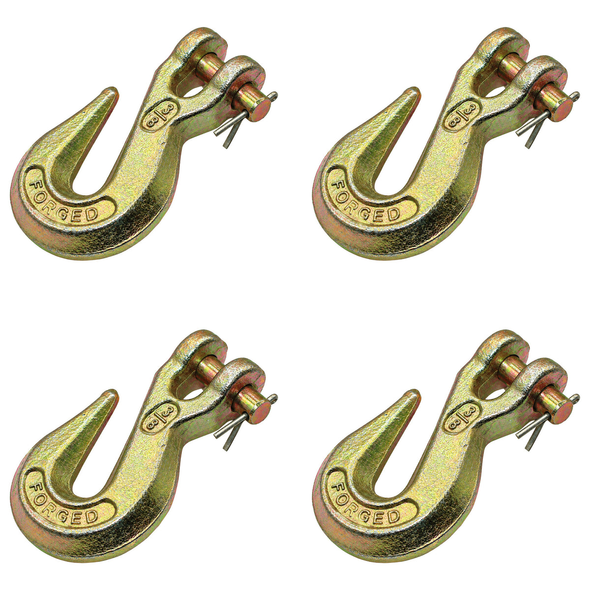 N/A Qty 4: Clevis Grab Hook Fits Universal Products Various