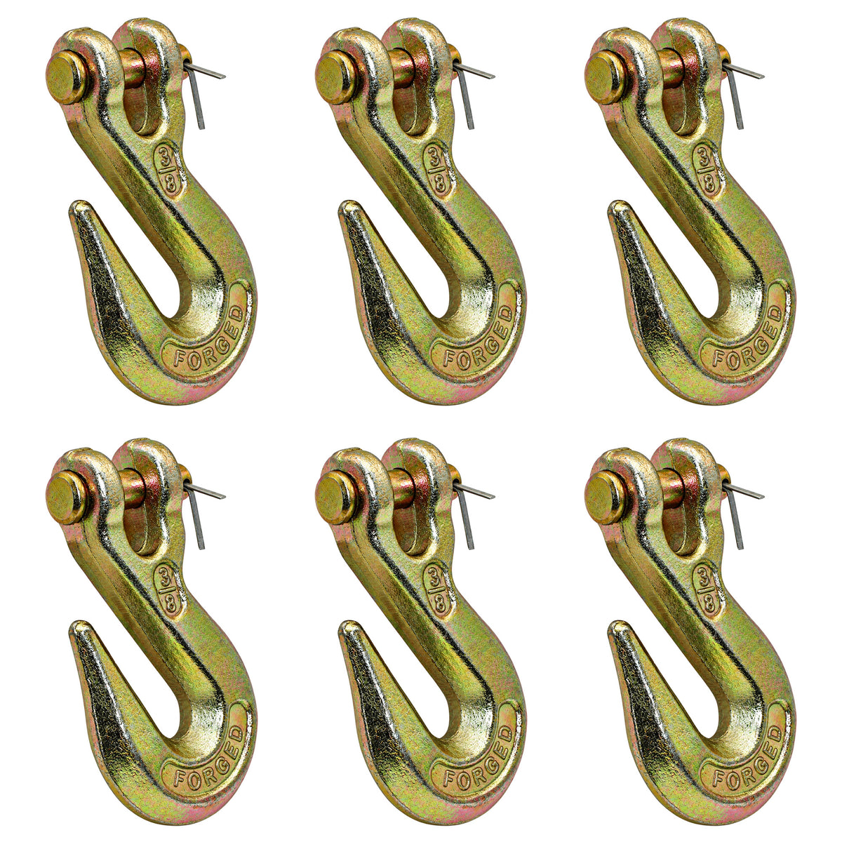 N/A Qty 6: Clevis Grab Hook Fits Universal Products Various