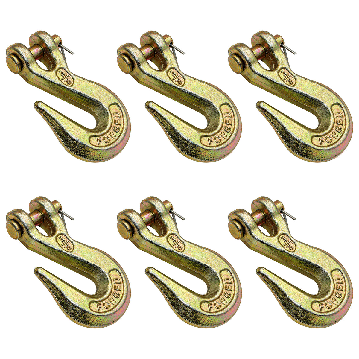N/A Qty 6: Clevis Grab Hook Fits Universal Products Various