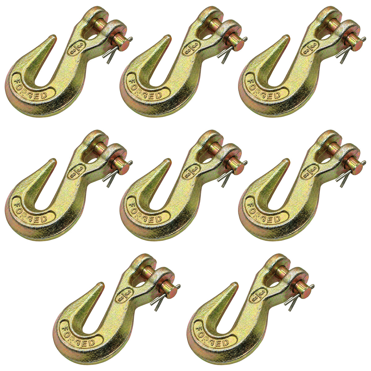 N/A Qty 8: Clevis Grab Hook Fits Universal Products Various