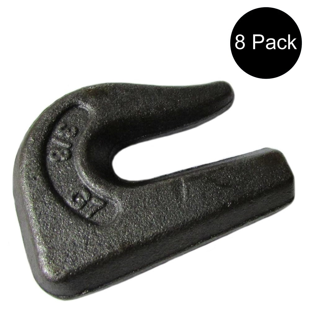 0900104 Qty 8: Weld On Grab Chain Hook Fits Universal Products