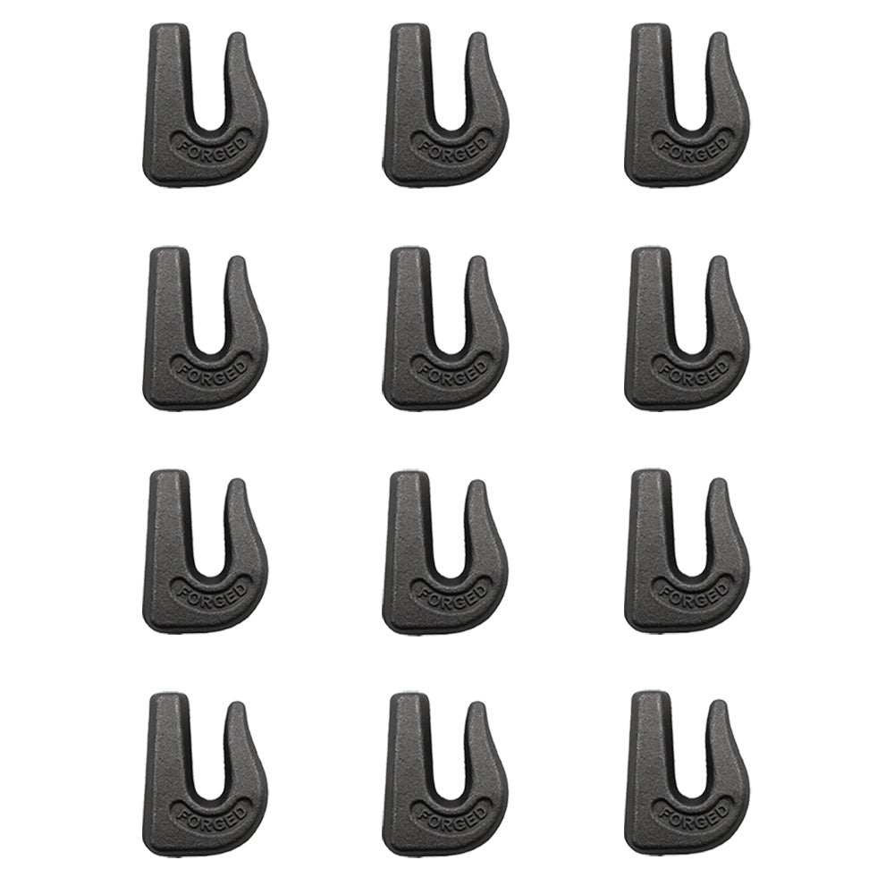 0900104 Qty 12: Weld On Grab Chain Hook Fits Universal Products