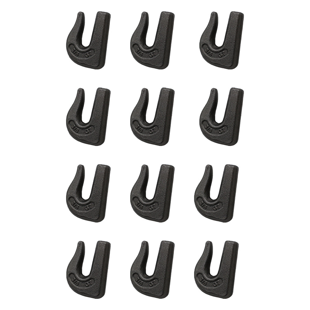0900104 Qty 12: Weld On Grab Chain Hook Fits Universal Products