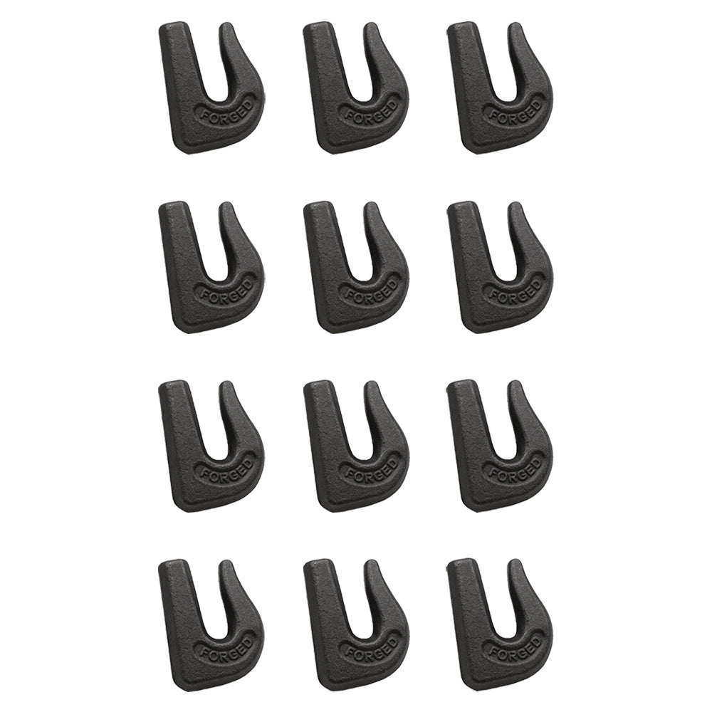 0900104 Qty 12: Weld On Grab Chain Hook Fits Universal Products