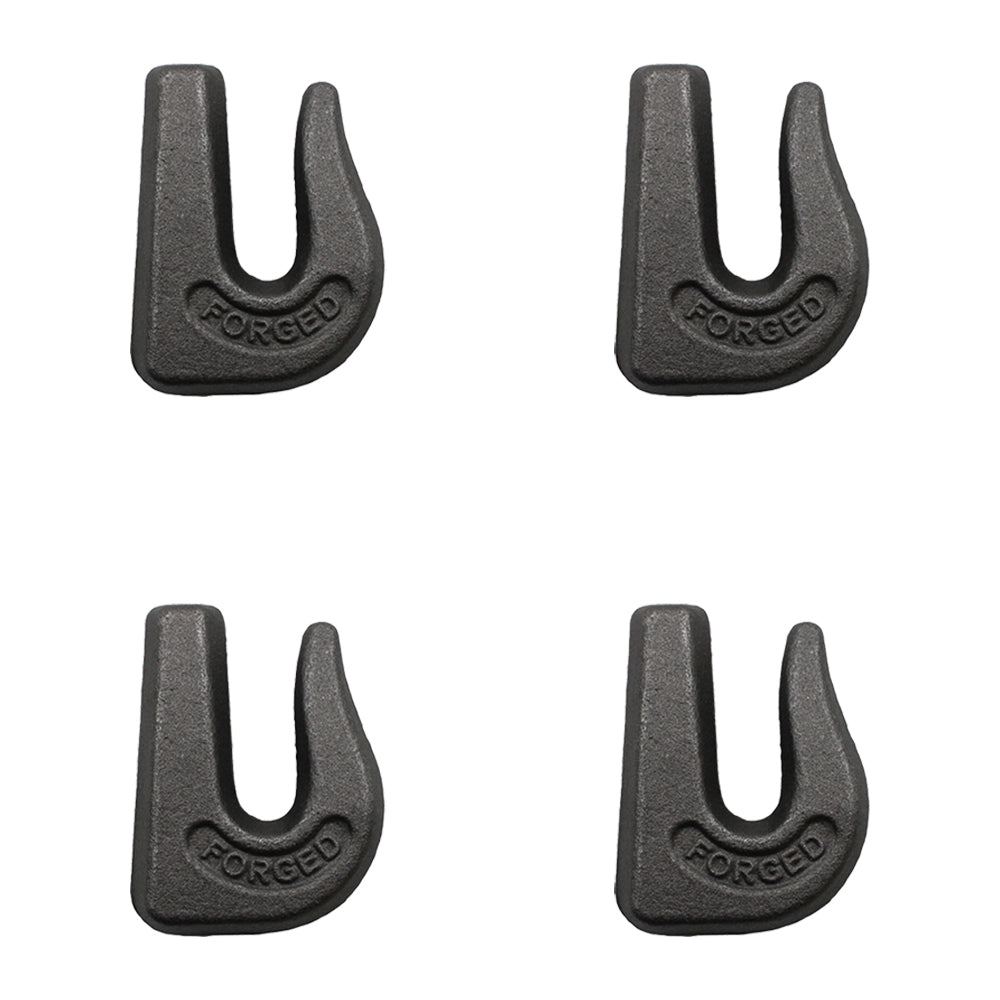 0900104 Qty 4: Weld On Grab Chain Hook Fits Universal Products