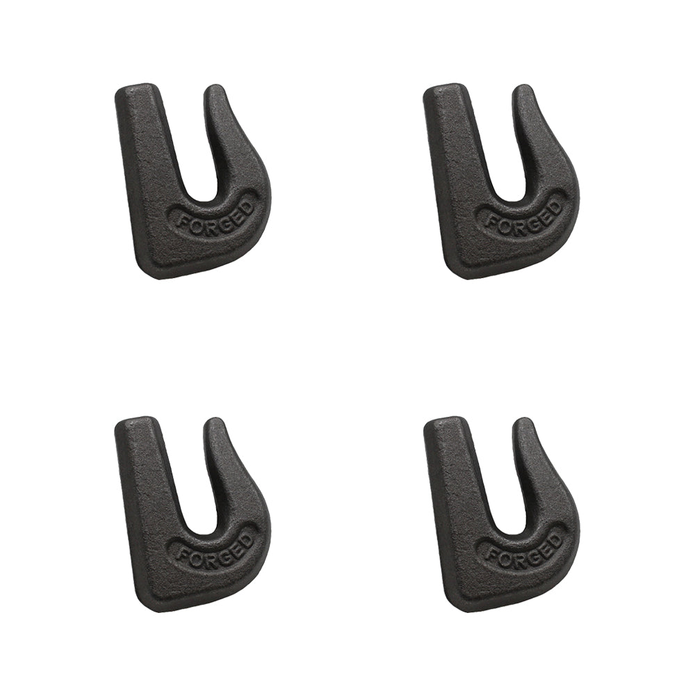 0900104 Qty 4: Weld On Grab Chain Hook Fits Universal Products