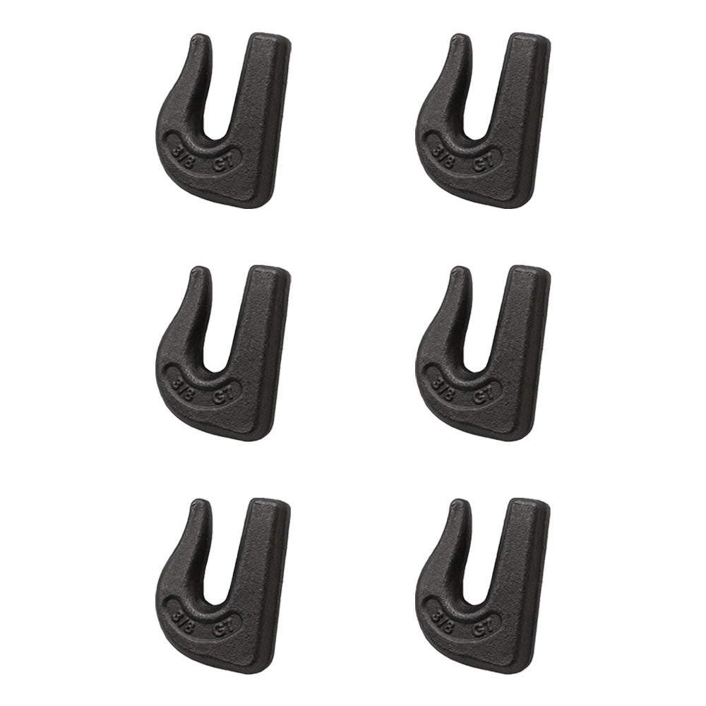 0900104 Qty 6: Weld On Grab Chain Hook Fits Universal Products