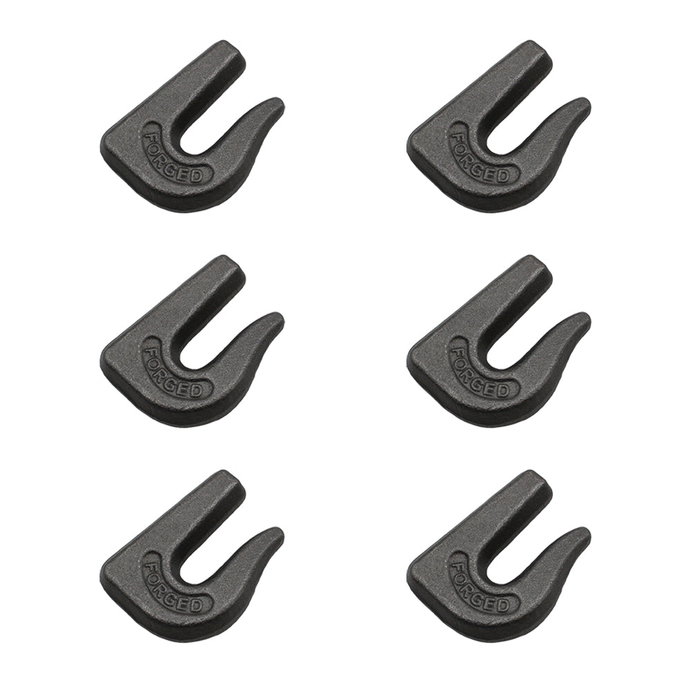 0900104 Qty 6: Weld On Grab Chain Hook Fits Universal Products
