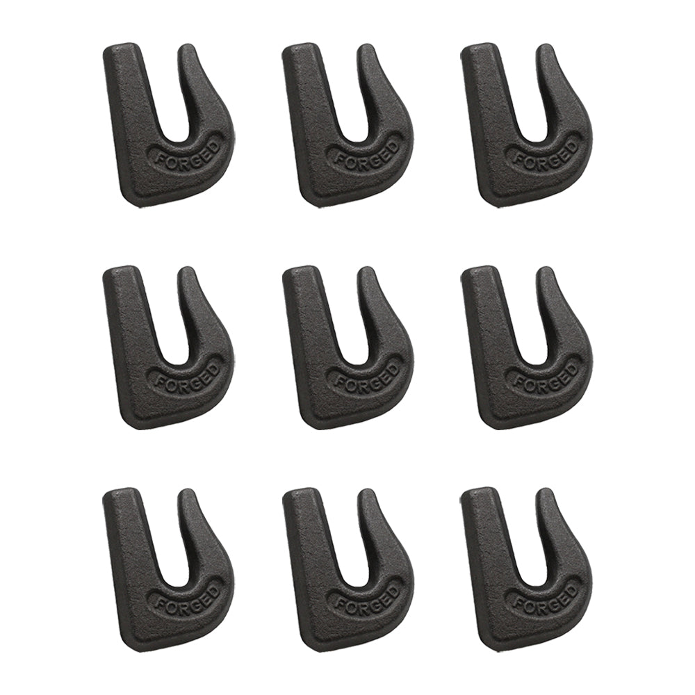0900104 Qty 9: Weld On Grab Chain Hook Fits Universal Products
