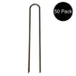 50 Pack 6" Landscape Staples Round Top Sod Staple Landscaping Fabric Anchor Pin