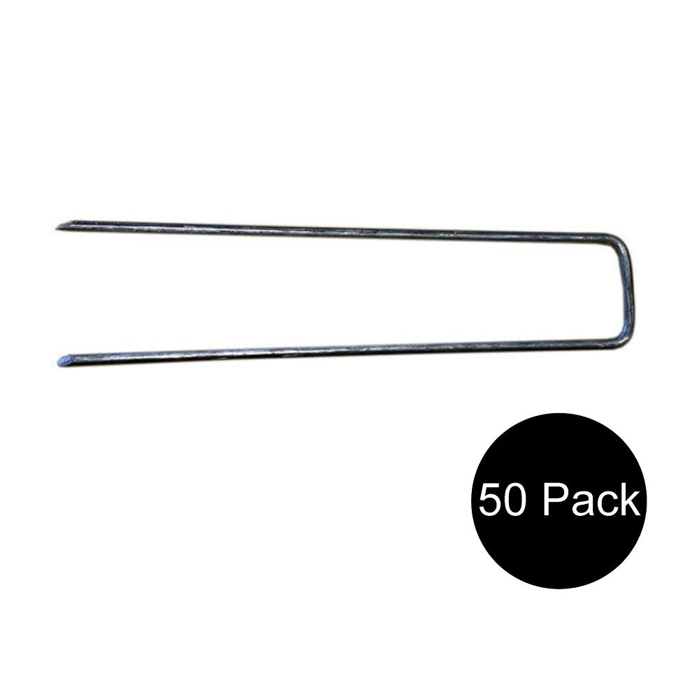 50 Landscaping Staples for Weed Barrier Fabric Soaker Hose Lawn Drippers & More