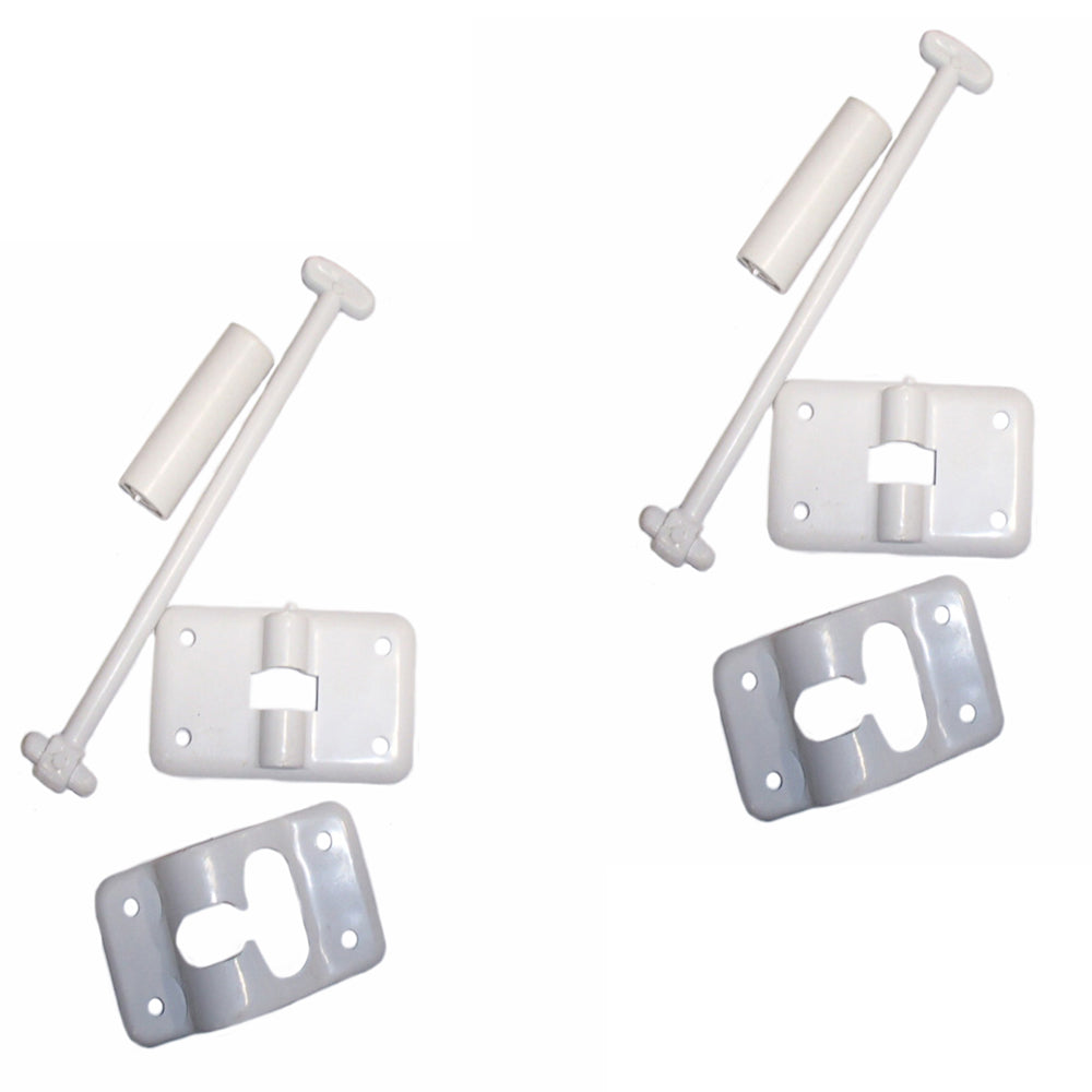 Qty 2: Camper Door Holder w/ Stop Fits Universal Replaces 891-WH