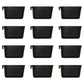 Cage Cups 12pk Black 1 Pint / 16 fl oz Hanging Feed & Water Cups Chicken Poultry