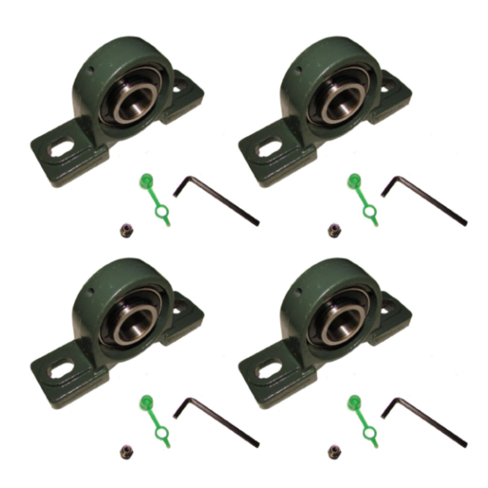 Qty 4: 1" Pillow Block Bearing  Fits Grasshopper Replaces 122043