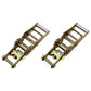 (2) 2" Tie Down Strap Ratchet Handles for Car Hauler Tow Dolly Flat Bed